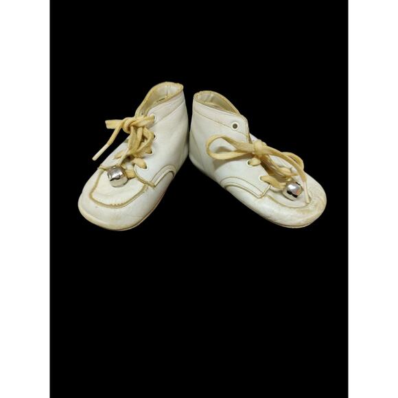 Set of Vintage Baby shoes and knitted white sock booties - Picture 3 of 5